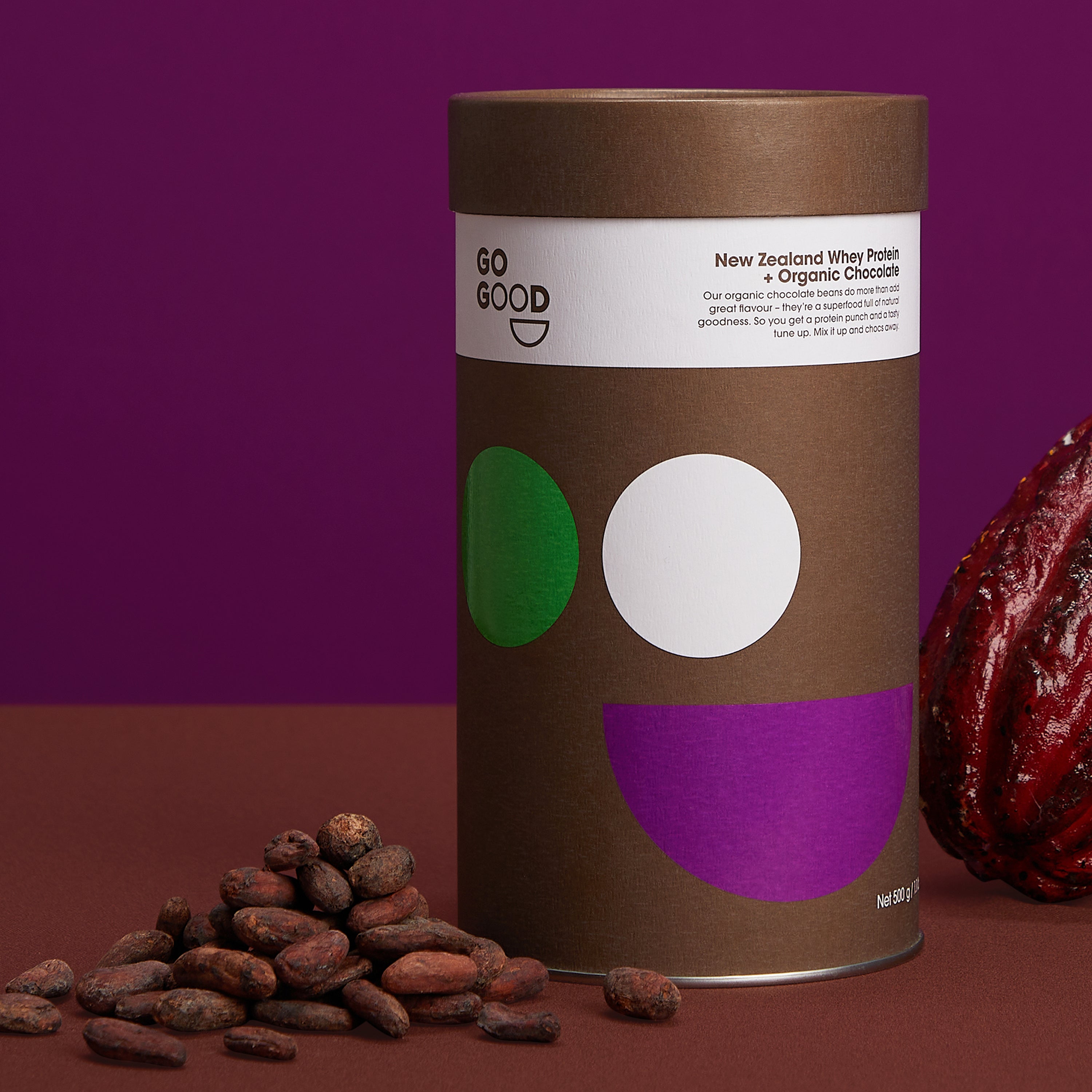 Whey Protein Powder + Organic Chocolate