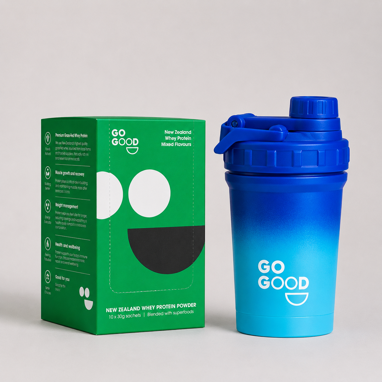 10x WPC Protein Samples + Shaker Bundle