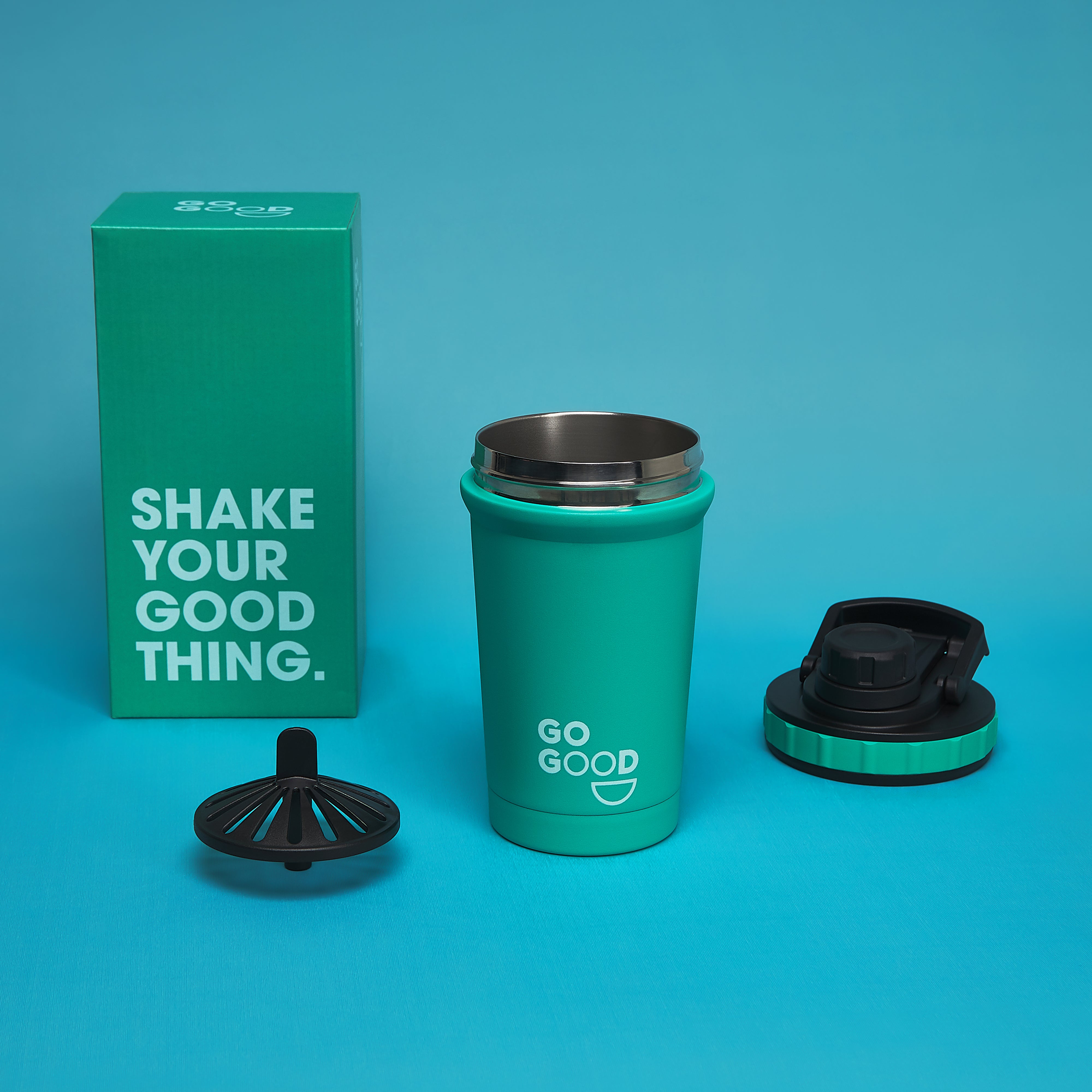 500ML Stainless Steel Protein Shaker