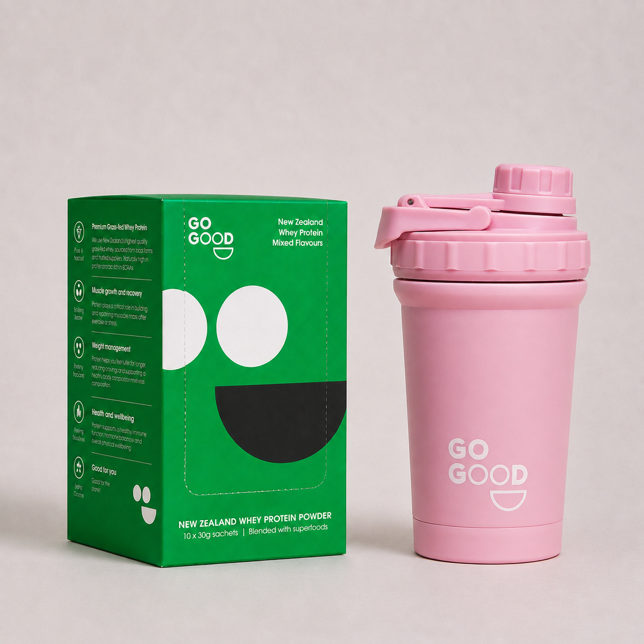 10x WPC Protein Samples + Shaker Bundle